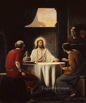 キリスト・エマウスの宗教 カール・ハインリヒ・ブロック Oil Paintings